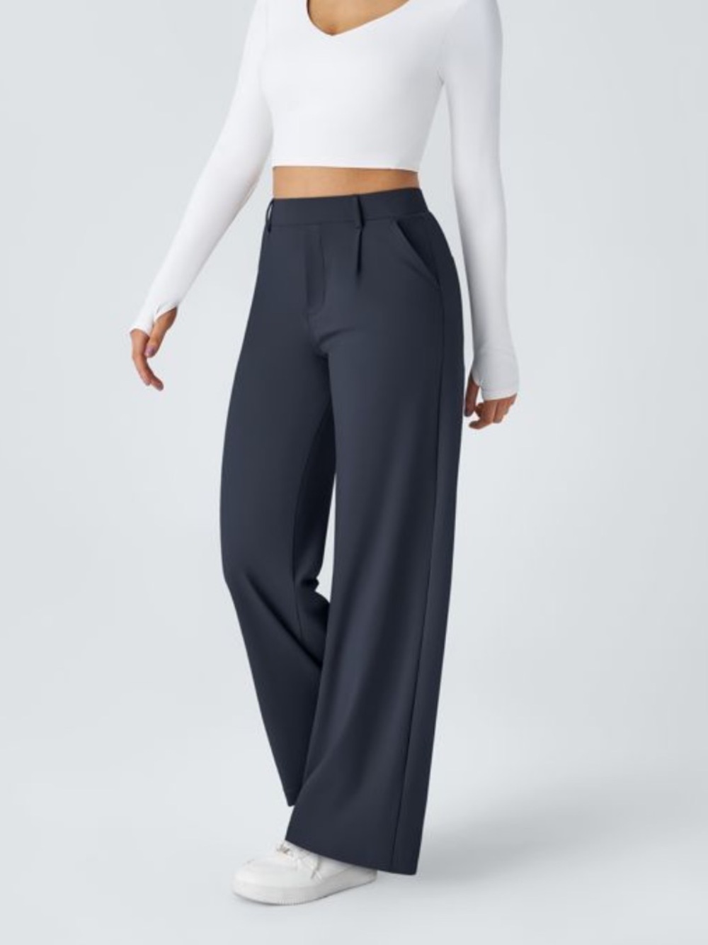 Halara Flex DayStretch High Waisted Pocket Straight Leg Work Pants